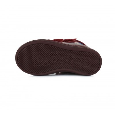 D.D. step dievčenská detská celokožená zimná obuv W049-63 Raspberry